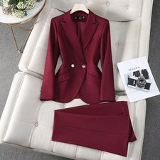 Tailleur Femme Rouge Slim Fit