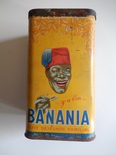 Boîte en fer blanc série pots de cheminée BANANIA "café"