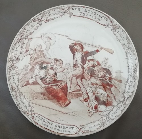 Assiette parlante militaire