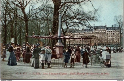 S23055 cpa paris aux - aux, champs