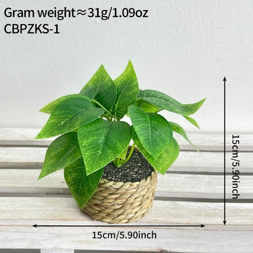 Fausse plante réaliste - , pot
