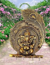 Porte-clés mural 7" Lucky Metal Lord Ganesh Hanger support entrée maison déco...