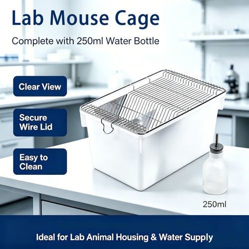 Lab mouse cage complete - cage, rat