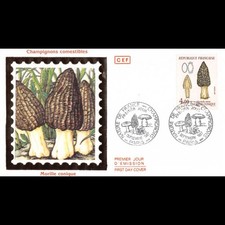 CEF soie - Champignons - La morille conique -  oblit PJ Paris 5/9/87