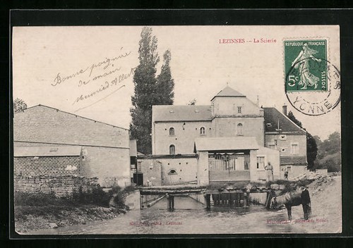 Cpa lezinnes scierie - lezinnes,,