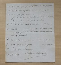 Camille RASPAIL. Ordonnance