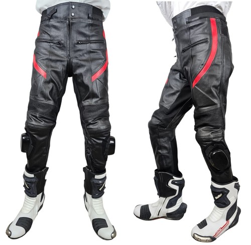 Pantalon moto cuir véritable - moto,