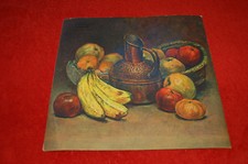 ANCIENNE PUBLICITE CARTON PRIMEURS -ÉPICERIE - NATURE MORTE - 