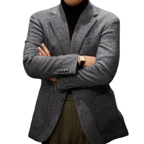 Rétro hommes tweed blazer - hommes,