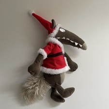 Peluche Le Loup Auzou Noël -