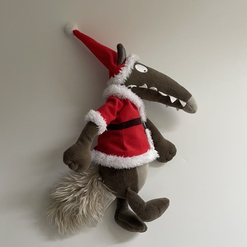 Peluche loup auzou noël - peluche,
