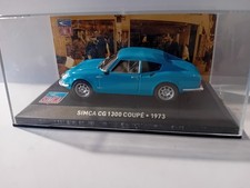 1/43 SIMCA CG 1300 COUPÉ 1973 SOUS PLEXIGLAS
