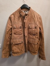 blouson cuir marron Belstaff