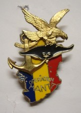 Insigne original OPEX Armée française Opération MANTA TCHAD Fab. Y.Delsart TBE
