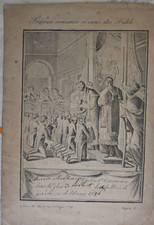 grande Image pieuse precieux souvenir si vous etes fidele basset, daté 1836