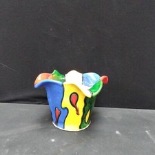 Cache Pot Faience De Desvres René Delarue Hauteur 12,5 cm L 20cm Art Déco