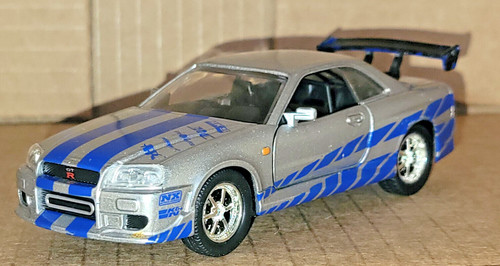 Nissan skyline r34 silver - nissan,