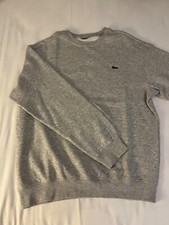 SWEAT LACOSTE - Taille S - Couleur  gris - Col rond