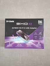 D-Link Adaptateur Wi-Fi 6 USB DWA-X1850 AX1800 802.11ax double bande 24/5 GHz...