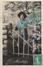 CP PORTE BONHEUR ENFANT GRAND TREFLE BARRIERE - 12680