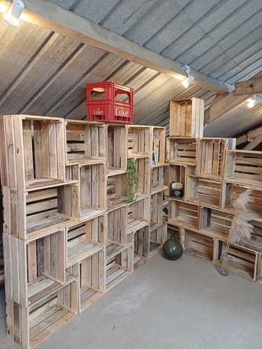 Caisses bois cajettes x3 - ,cajettes,
