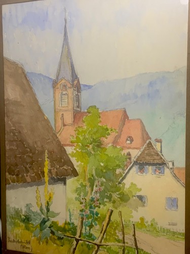 Tableau aquarelle léon - aquarelle, de