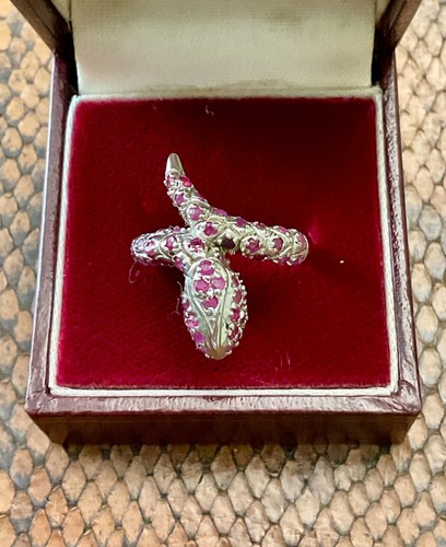 Ancienne bague large argent - ,