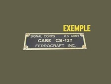 PLAQUETTE  LABEL POSTE RADIO