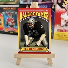 Ted Hendricks 1990 Score #599 HALL OF FAMER Oakland Raiders