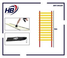 Échelle Rapide Football 6m Réglable 12 Step Entraînement Coordination Haies Dfh