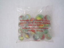 SAC DE BILLES EN VERRE VINTAGE AVEC BOULARD DANS SON EMBALLAGE D ORIGINE COFALU