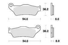 Jeu 2 plaquette de frein