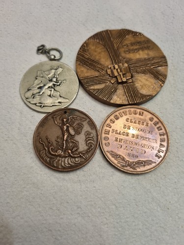 Médaille bronze lot - de,