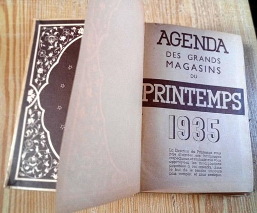 Agenda 1935 grands magasins - agenda,