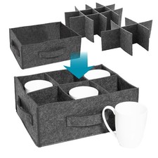 Porte-gobelet en feutre - Rangement de vaisselle de camping-car pour 6 ou 12 ...