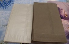 LOT 50 POCHETTES SACHETS PAPIER CADEAU EMBALLAGE 2 MODELE ARGENT GRIS 12 x 20 cm