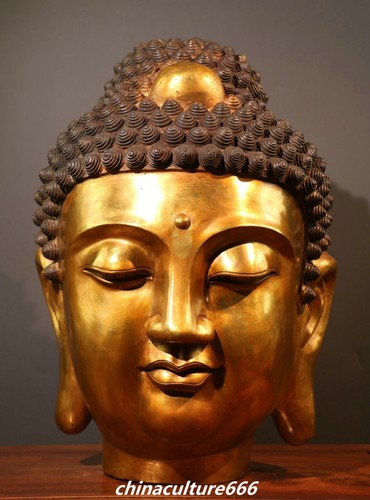 Old tibet pure bronze - 19", gold