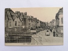 cpa Vieil AMIENS (Somme) Rue du DON Animés Buvette Charette à Bras Passerelles