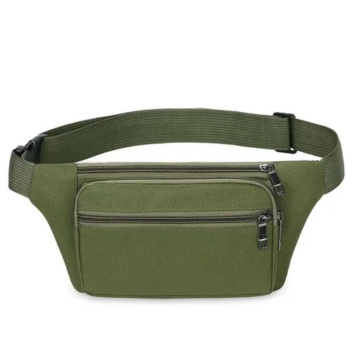 Sac banane vert toile - en,