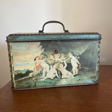 La Vittoria Cioccolato Biscotti Torino Boite TÔLE Circa 1900 BE Rarissime !