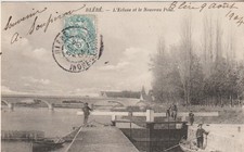 CPA 37 (Indre et Loire) BLERE / L' ECLUSE ET LE NOUVEAU PONT/ ANIMEE