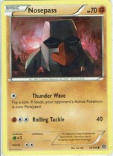 Pokemon Carte XY Chaudière à Vapeur Numéro 54/114 Nosepass Anglais