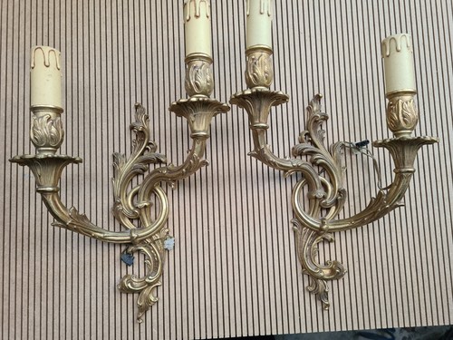 Paire applique bronze - applique,