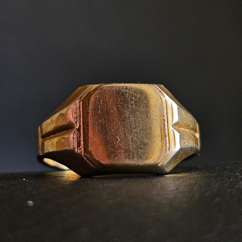 Bague chevalière non gravée