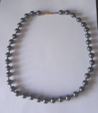 ancien collier en perle de culture objet vintage bonne qualitè perle très lourde