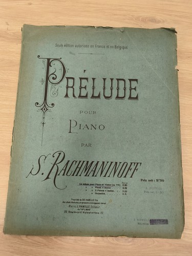 Ancien livre partitions