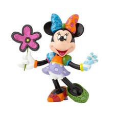 GRANDE figurine Britto Disney Minnie Mouse avec fleurs fabriquée à la main