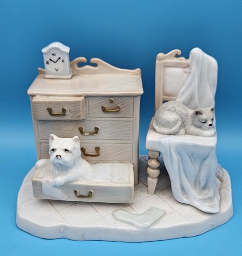 Vintage dog figurine - vintage, porcelain