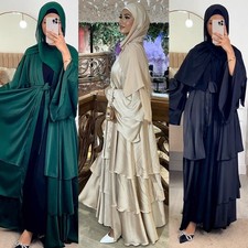 Robe abaya vert paon - abaya,