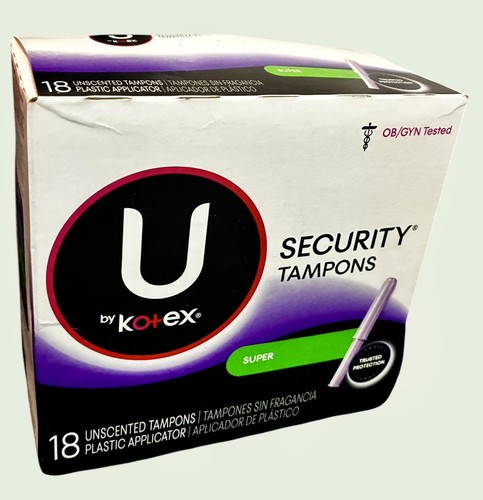 Kotex security tampons - kotex,